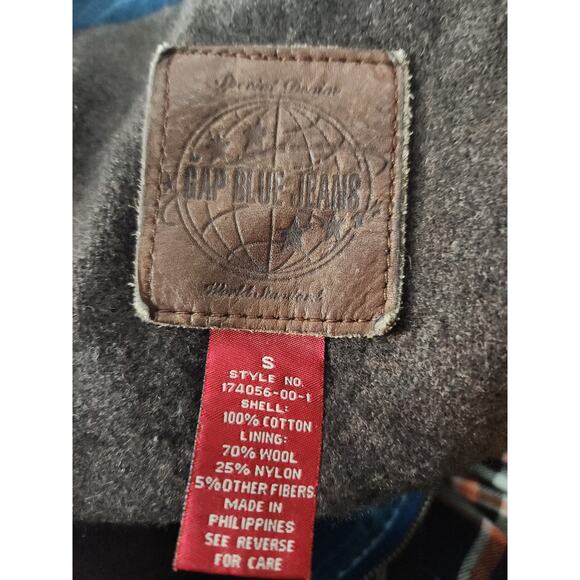 Gap Blue Jeans Chore Jacket Men's S Denim Zip/Button Closure Lined W/Pockets - Picture 7 of 8